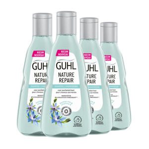 Wehkamp Guhl Nature Repair shampoo - 4 x 250 ml - voordeelverpakking aanbieding