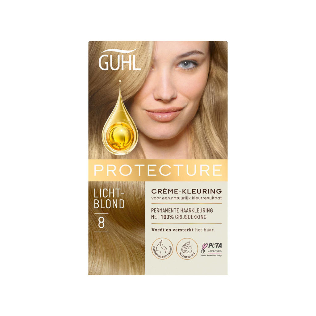 Guhl Protecture Beschermende Crème haarkleuring -  Nr. 8 Lichtblond