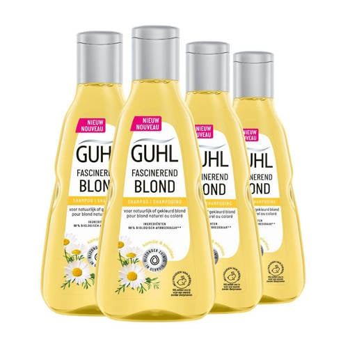 Guhl Fascinerend Blond shampoo - 4 x 250 ml - voordeelverpakking