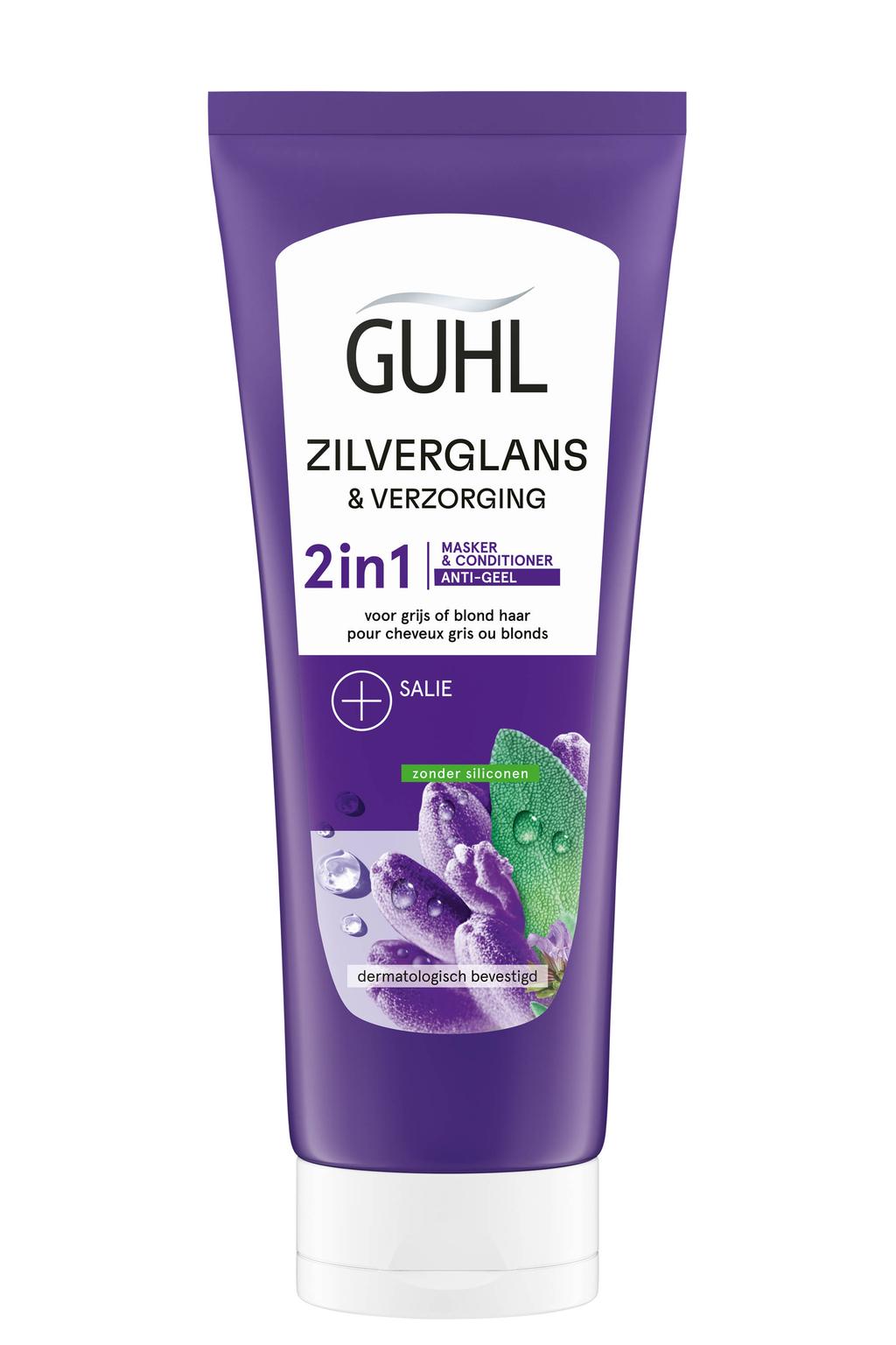 Guhl Zilverglans & Verzorging 2-in-1 masker & conditioner - 200 ml