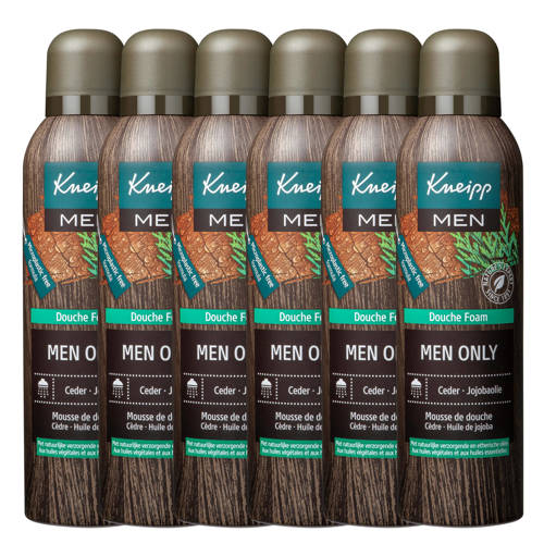 Kneipp Men Only douchefoam - 6 x 200 ml - voordeelverpakking