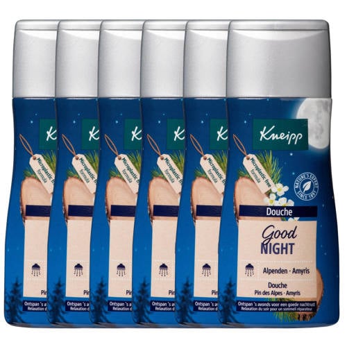 Kneipp Douche Good Night douchegel - 6 x 200 ml - voordeelverpakking