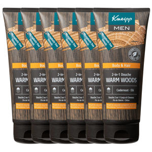 Wehkamp Kneipp Man Warm Woods douchegel - 6 x 200 ml - voordeelverpakking aanbieding