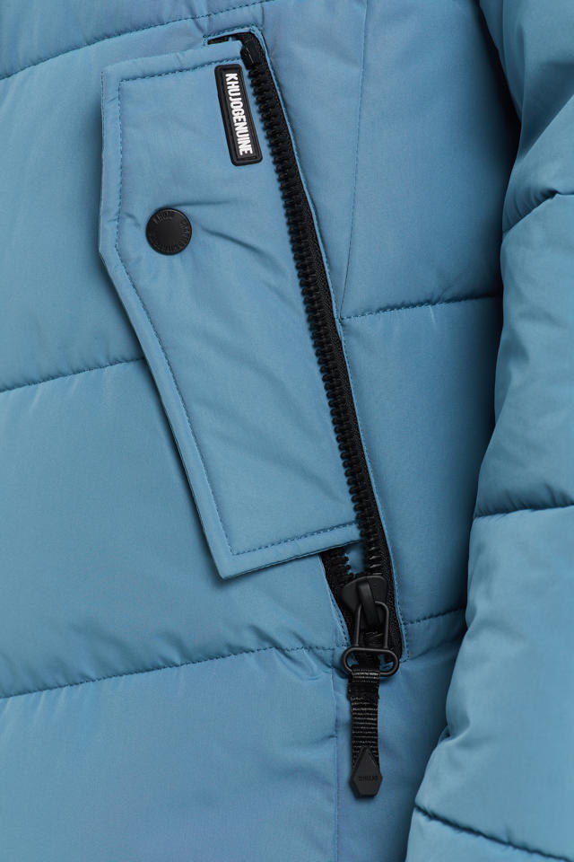 droogte media Twinkelen Khujo gewatteerde jas Ayleena 2 blauw | wehkamp