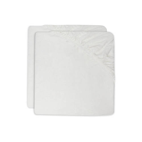 Jollein katoenen jersey wieg hoeslaken 40/50 x 80/90 cm Ivory - set van 2 afbeelding