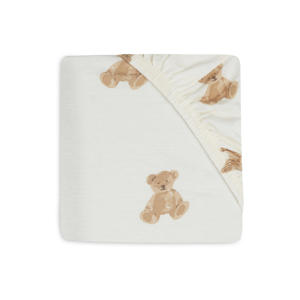 katoenen jersey wieg hoeslaken 40/50 x 80/90cm Teddy Bear