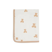 thumbnail: Jollein gevoerde baby wiegdeken Jersey 75x100cm Teddy Bear