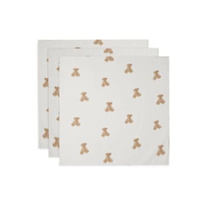 hydrofiele doek Small 70x70 cm Teddy Bear (set van 3)