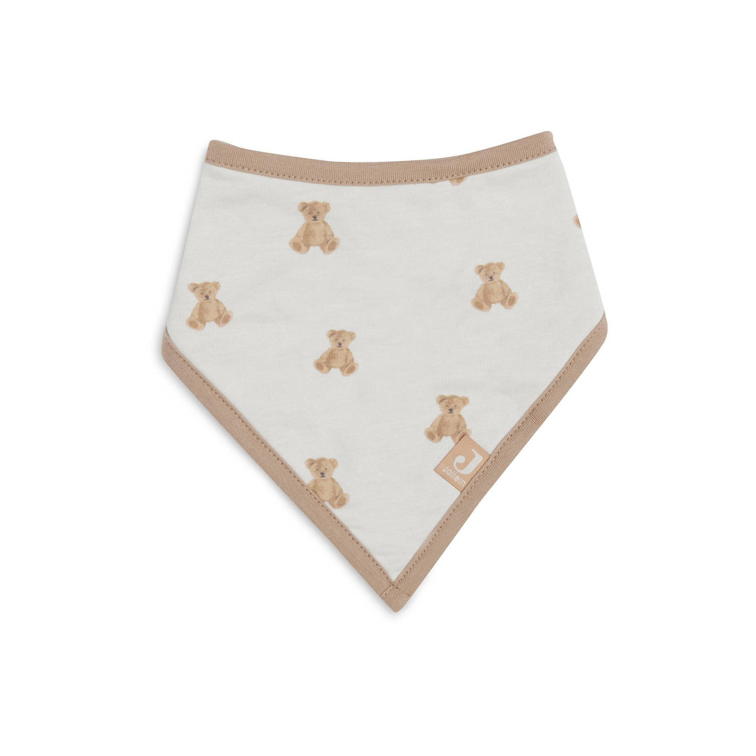 Jollein bandana slab Teddy Bear GOTS set van 2