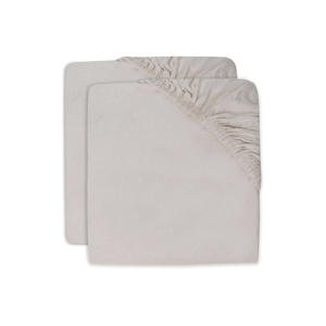 katoenen jersey wieg hoeslaken 40/50 x 80/90 cm Nougat - set van 2