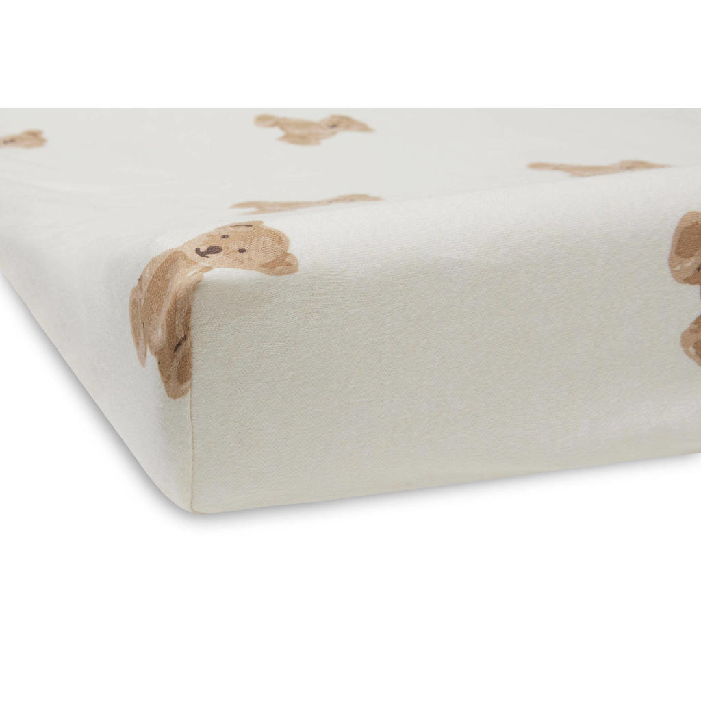 Jollein aankleedkussenhoes Jersey 50x70 cm Teddy Bear