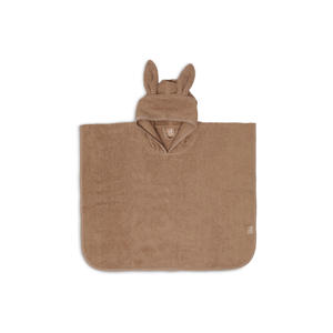 badstof badponcho 1-4 jaar Biscuit