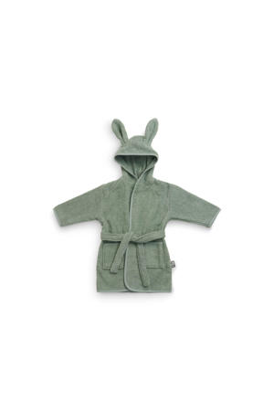 badstof badjas 3-4 jaar Ash Green