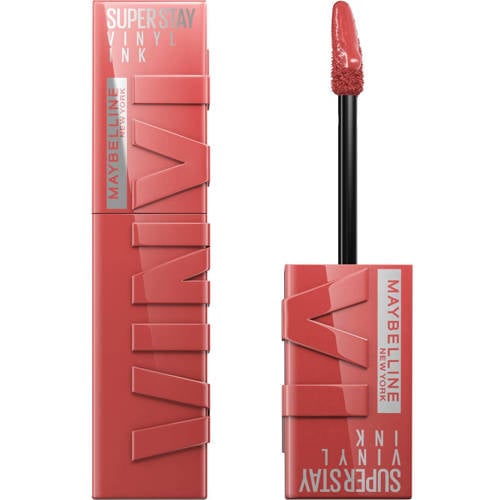 Wehkamp Maybelline New York SuperStay Vinyl Ink Lipstick - 15 Peachy aanbieding