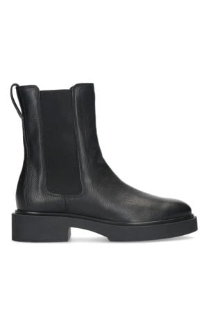 leren chelsea boots zwart