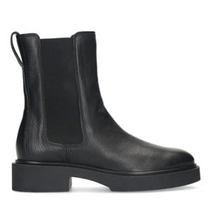 leren chelsea boots zwart