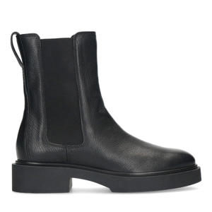 leren chelsea boots zwart