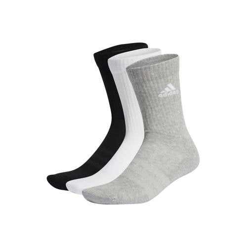 adidas Performance sportsokken - set van 3 grijs/wit/zwart afbeelding