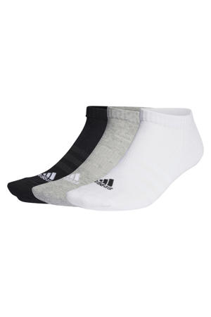 sportsokken - zwart/grijs/wit (set van 3)