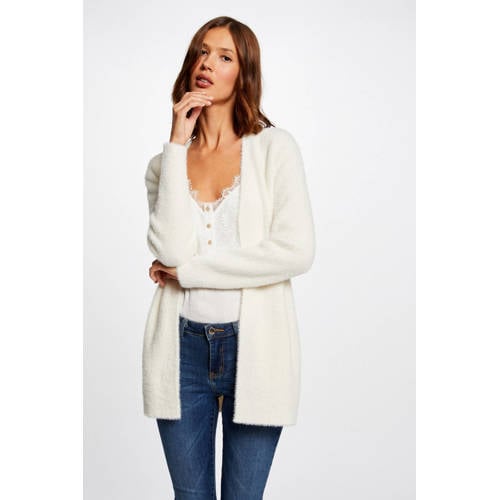 Morgan gebreid vest wit afbeelding