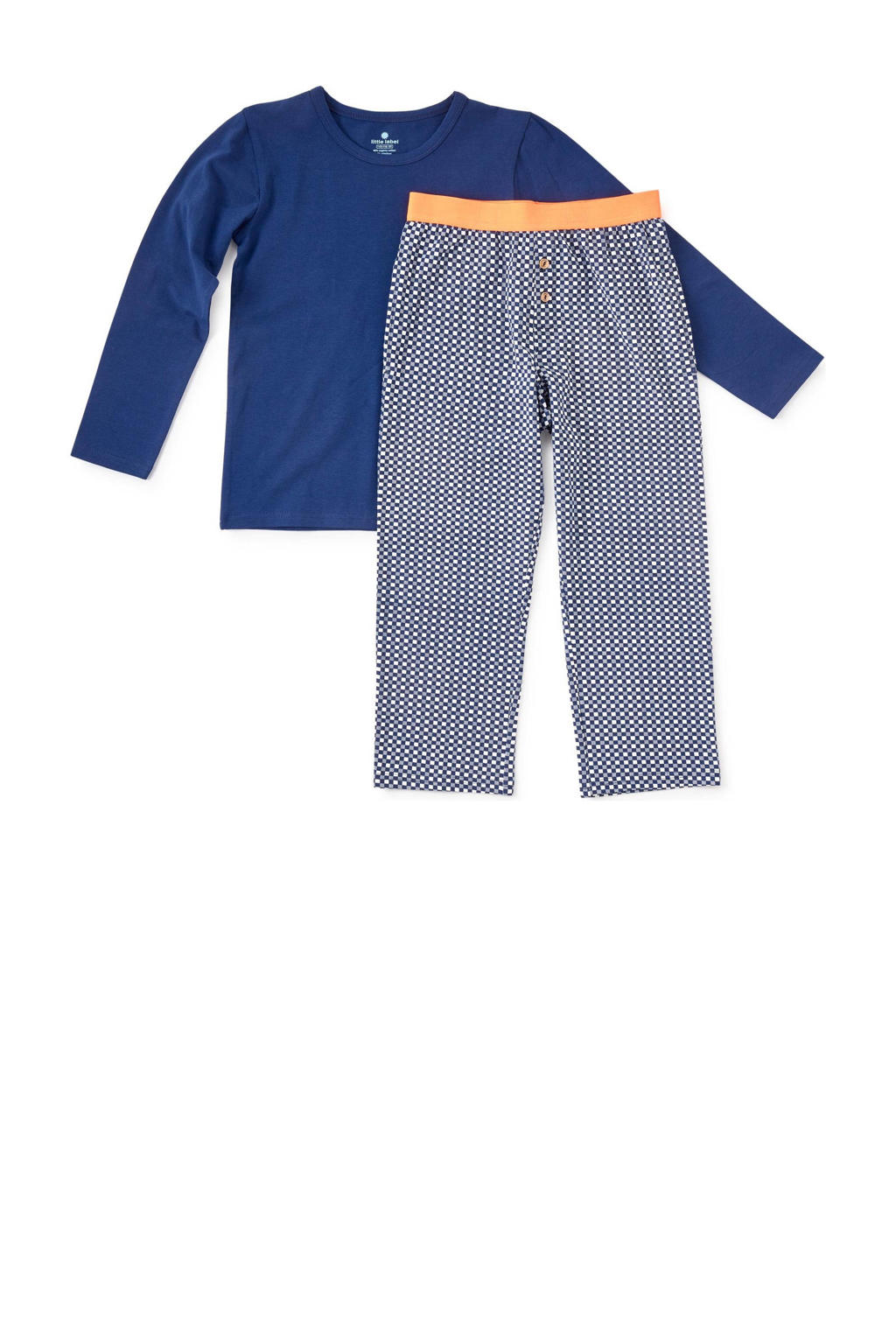 Little Label geruite pyjama van katoen blauw
