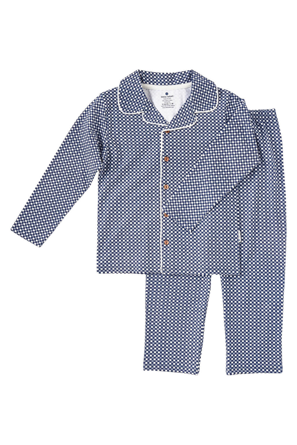 Little Label geruite pyjama van katoen blauw