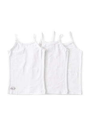 hemd van katoen - wit (set van 3)