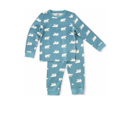 Little Label pyjama met dierenprint van katoen blauw afbeelding