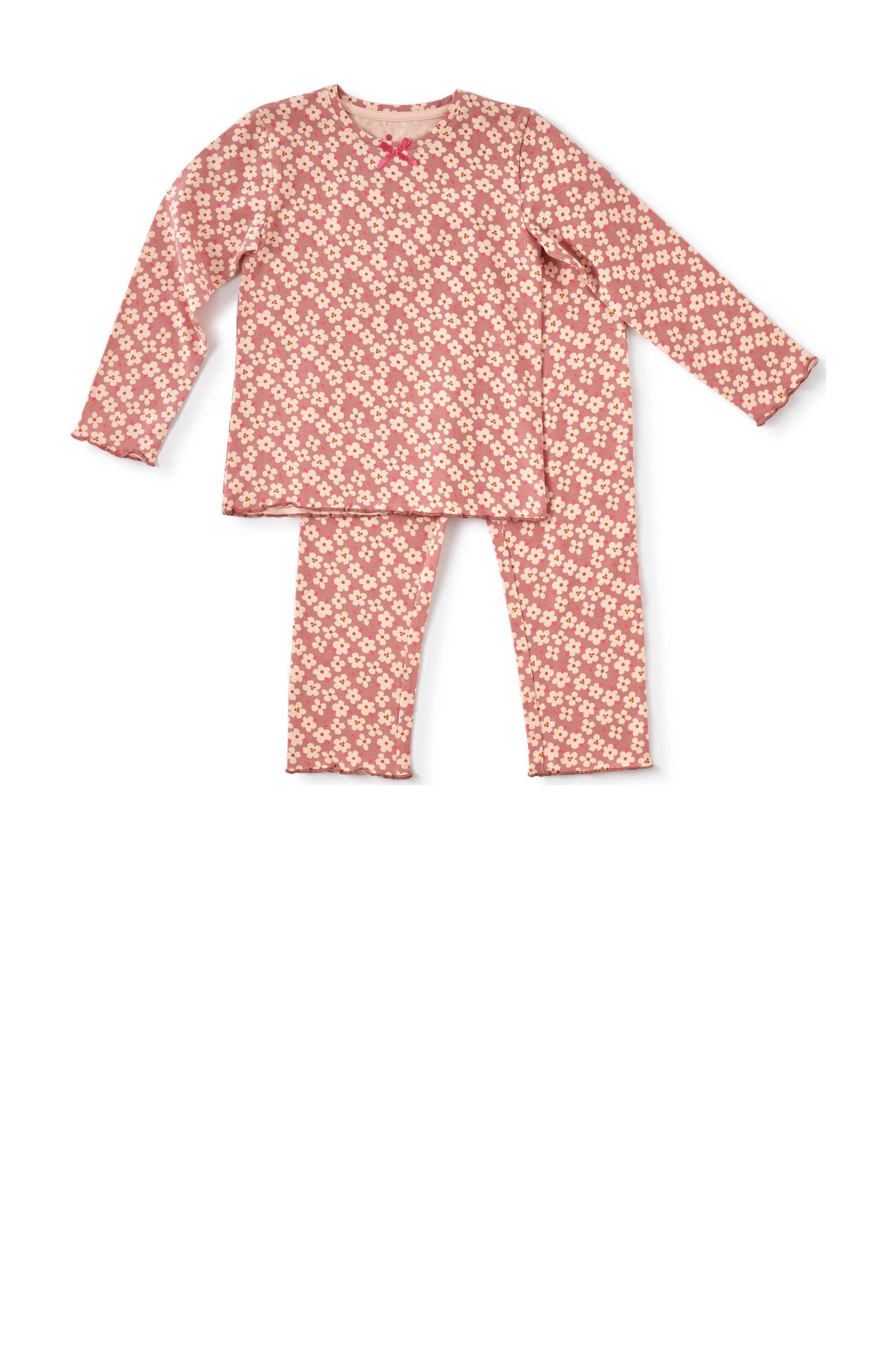 Gebloemde pyjama roze wehkamp Meisjes Kleding Nachtmode Pyjamas 