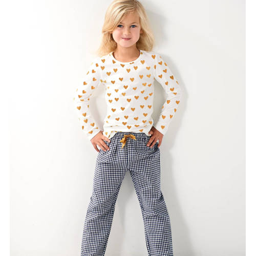 Little Label pyjama van katoen wit/blauw/geel afbeelding