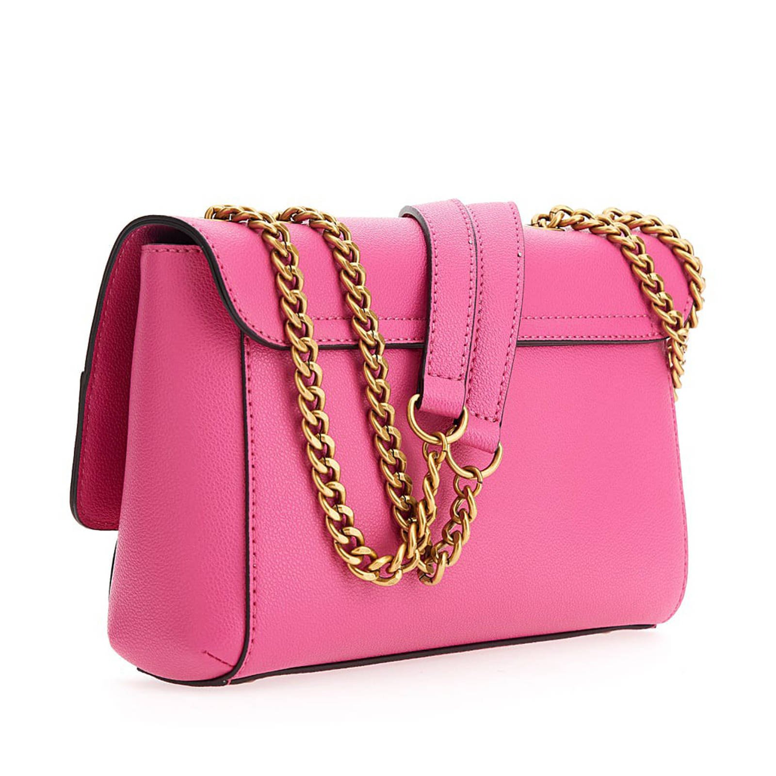 GUESS crossbody tas Nell fuchsia wehkamp