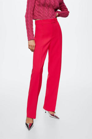 straight fit pantalon roze