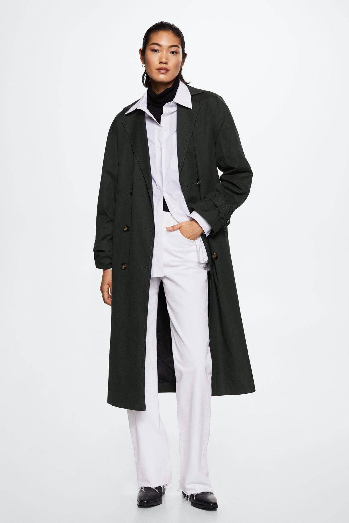 mango-trenchcoat-jas-met-ceintuur-donkergroen-wehkamp