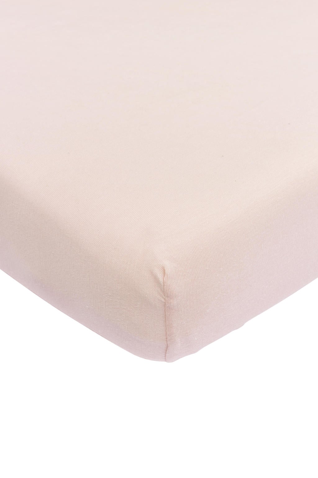 Meyco katoenen jersey ledikant hoeslaken 60x120 cm Soft Pink