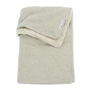 reversible baby wiegdeken Knit Basic Teddy 75x100 cm Sand Melange