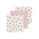 Meyco hydrofiel monddoekje Mini Panther 30x30 cm - Soft Pink (set van 3)