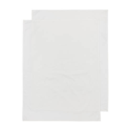 Meyco baby ledikantlaken Uni 100x150cm - set van 2 Offwhite afbeelding