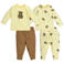 Meyco pyjama Teddy Bear - Soft Yellow (set van 2)