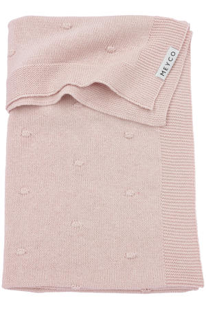 baby ledikantdeken Mini Knots 100x150 cm Soft Pink
