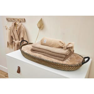 baby ledikantdeken Mini Knots 100x150 cm Sand