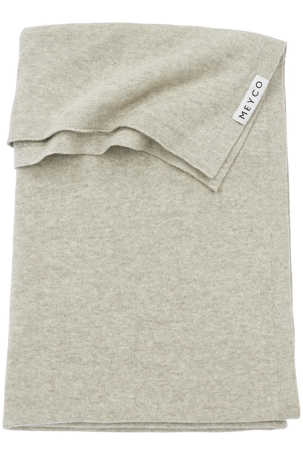 Meyco baby ledikantdeken Knit Basic 100x150 cm Sand Melange