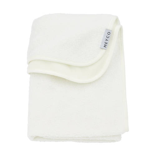 Meyco baby reisdeken Bouclé Uni 75x100 cm Offwhite afbeelding