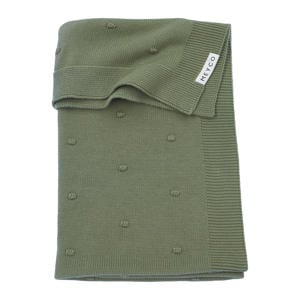 baby wiegdeken Mini Knots 75x100 cm Forest Green