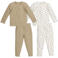 Meyco pyjama Mini Panther - Offwhite/Sand (set van 2)