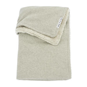reversible baby ledikantdeken Knit Basic Teddy 100x150 cm Sand Melange
