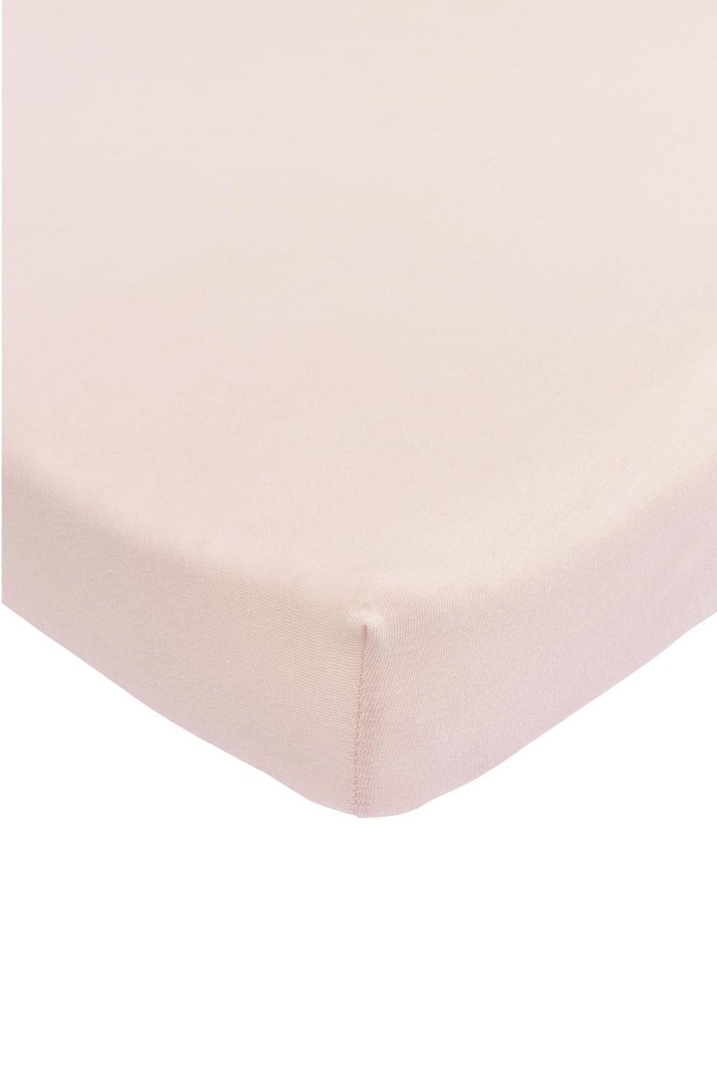 Meyco jersey hoeslaken boxmatras 75x95 cm Soft Pink