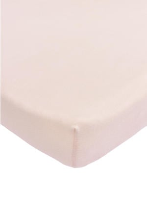 jersey hoeslaken boxmatras 75x95 cm Soft Pink