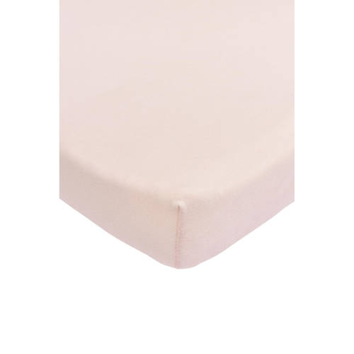 Meyco jersey hoeslaken boxmatras 75x95 cm Soft Pink afbeelding