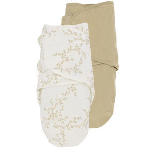 swaddle inbakerdoek Branches - Sand (set van 2)