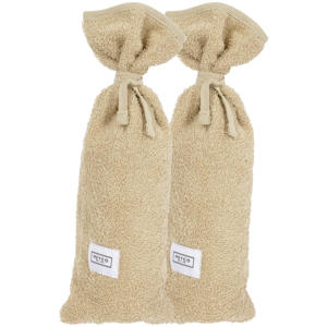 kruikenzak Basic Badstof 13xh35cm - Sand (set van 2)
